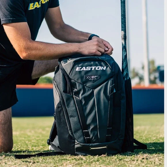 Easton Capital Black Baseball Backpack NWT - Picture 2 of 12